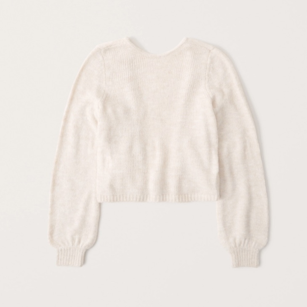 Open Tie-Back Sweater Abercrombie & Fitch
